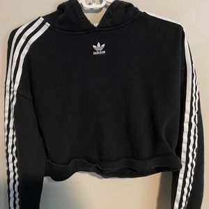 cropped adidas hoodie